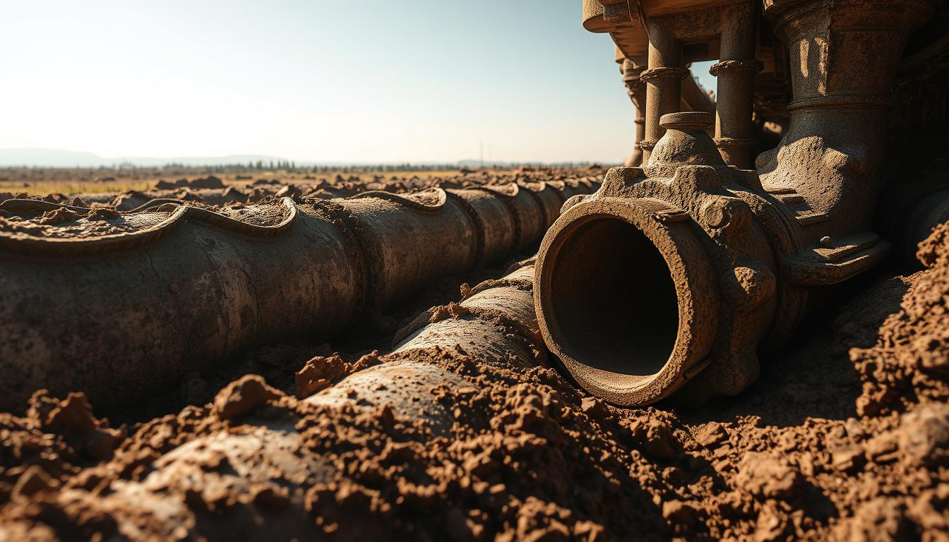 Cast iron sewer lines
